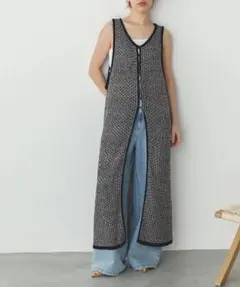 hunch PATTERN KNITTING 2WAY ONE-PIECEのサムネイル