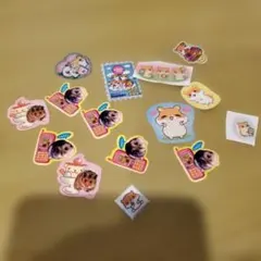 平成レトロ　フレークシール　15枚セット　ハムスター