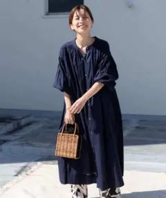 OUR HOME / アワーホーム ❤︎ フレンチリネンのワンピース ❤︎ 終売