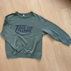 GU ジーユー　トレーナー　カーキ　150