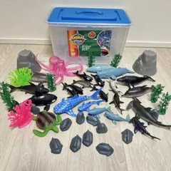 アニマルゾーン　オーシャンコンテナ　海洋生物フィギュアセット 40点 トイザらス