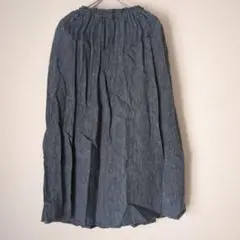 無印良品　フレンチリネン ギャザースカート