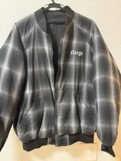 XLARGE ボンバージャケット ブラック/チェックのサムネイル