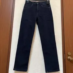 ユニクロ　ジーンズ　ストレッチ　裏起毛　暖か　スリム　デニム　２４　61cm
