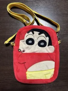 クレヨンしんちゃん ショルダーポーチ 赤