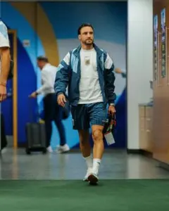 アディダスサッカーASローマトレーニング練習ウィンドブレーカー白24