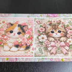 ❣️ガーゼハンカチ 2枚セット 猫 パネル ハンドメイド - メルカリ