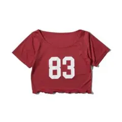 新品　W.W.G 83ロゴ　メローショート　Tシャツ　レッドのサムネイル