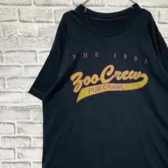 USA製90sヴィンテージTシャツ！シングルステッチ　ブラック半袖古着XL 19