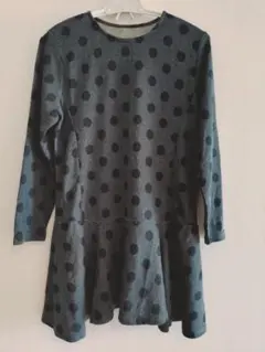 ドット柄 チュニックワンピース