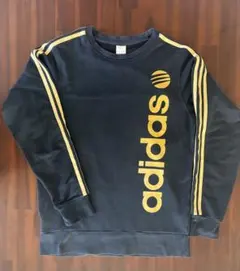 adidas NEO ゴールドライン　トレーナー　Lサイズ　ブラック