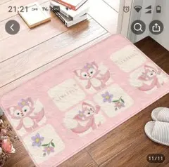 新品タグ付き　ダッフィー　シェリーメイ　マット　ラグ　玄関マット 新品タグ付き ダッフィー シェリーメイ マット ラグ 玄関マット