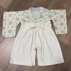 袴ロンパース 花柄 70cm