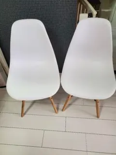 値下げ 無印良品 チェア（ナチュラル・生成カバー） - メルカリ