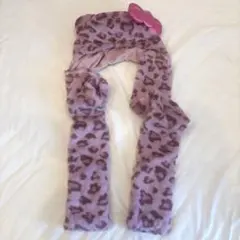 USJ ユニバ　キティ　ヒョウ柄マフラーハット