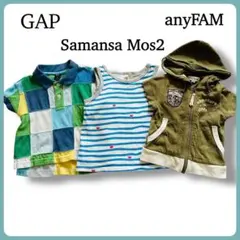 GAP サマンサモスモス anyFAM ポロシャツ 半袖　タンクトップ80〜95
