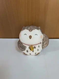 224 フクロウ　鈴付き　縁起物