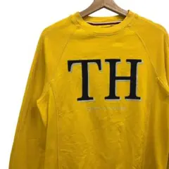 TOMMY HILFIGER イエロートレーナー THロゴ
