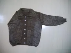 【最終値下げ、古着、短丈】モヘアカーディガン