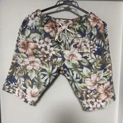ハーフパンツ 総柄 花柄