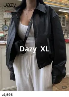 大幅値下げ！！【美品】DAZY フェイクレザー ジャケット ブラック XLサイズ