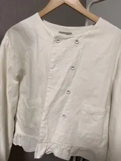 Samansa Mos2 ホワイトシャツ サイズF