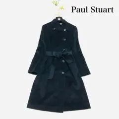 ポールスチュアート　アンゴラ混　ロングコート　黒　6のサムネイル