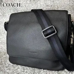 未使用品級　コーチ メトロポリタン メッセンジャーバッグ ビジネス レザー 黒