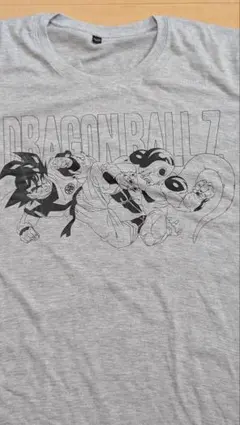 新品ドラゴンボール　悟空フリーザ　グレー　Tシャツ