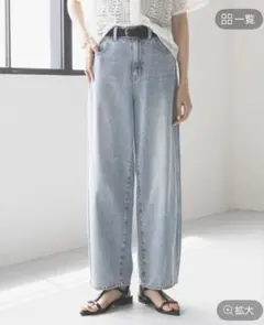 グローバルワーク GOODデニムバギーパンツ