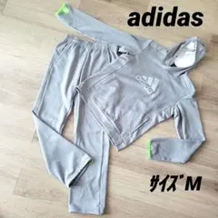 adidas☆美品☆サイズM☆グレー☆スウェットジャージ上下セット