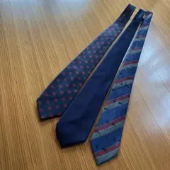 ネイビー ネクタイセット 3本