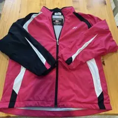 ピンク/黒 Mサイズ ウォームアップウェア