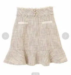 31 Sons de mode ツイードフレアスカート