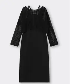 GU 2ピースニットキャミソールワンピース