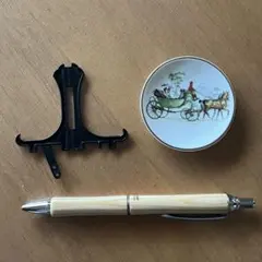 ミニミニ 絵皿 飾り皿 手描き 陶磁器 馬 馬車 ミニチュア 置き物のサムネイル