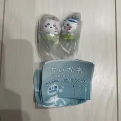 ちいかわ　たべものいっぱいマスコット　ちいかわ　ハチワレ　キーホルダー　ガチャ