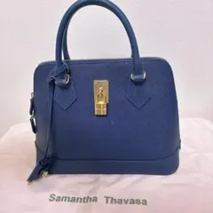 Samantha Thavasa ネイビー ハンドバッグ