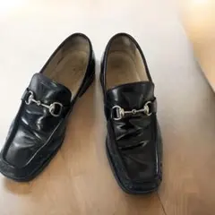 GUCCI グッチ　ホースビットローファー　41 1/2ブラック　シルバー金具
