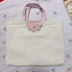 バースデイ トートバッグ レッスンバッグ ママラク フラワー 花柄 キルティング