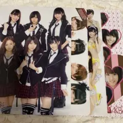 AKB48 グループ　下敷き 制服風