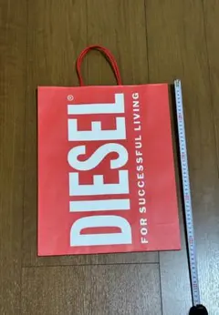 DIESEL ショップ袋 赤　紙袋　ショッパー　ショップ袋