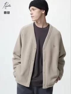 UNIQLO✖️NEEDLES フリースカーディガン Sサイズ ベージュ