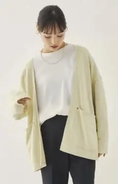 【EMMEL REFINES】EM 裏毛ポケットカーディガン　¥14,300