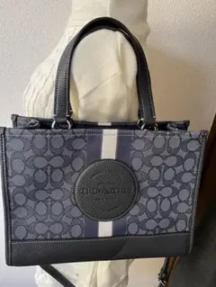 COACH コーチ シグネチャー ストライプ トートバッグ 2WAY C8416