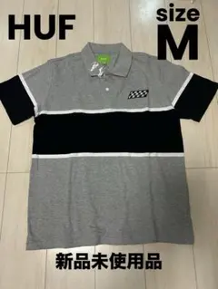 HUF ヘビ柄 ジップアップポロシャツ グレー系 HUF（ハフ） 全3色 ハーフジップポロシャツ HUF HUF OS ZIP POLO 半袖