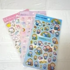 【新品】サンリオ　箔押しシール　3枚セット