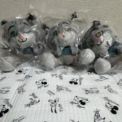 ラウンドワン限定 ズートピア２ むにゃすやマスコット　パウバート 3種セット