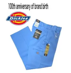 ディッキーズ　85283 ダブルニー ライトブルー スケーターパンツ 32