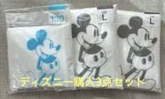 ディズニー　レインコート　レインポンチョ　130・ Lサイズ2点 の3点セット